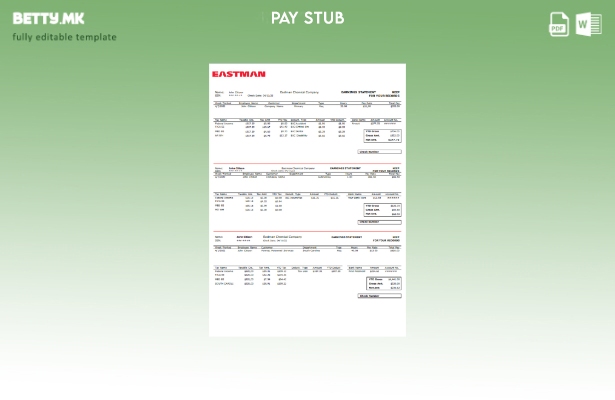 Модерен стил шаблон за изјава за заработка на хемиската индустрија на САД
